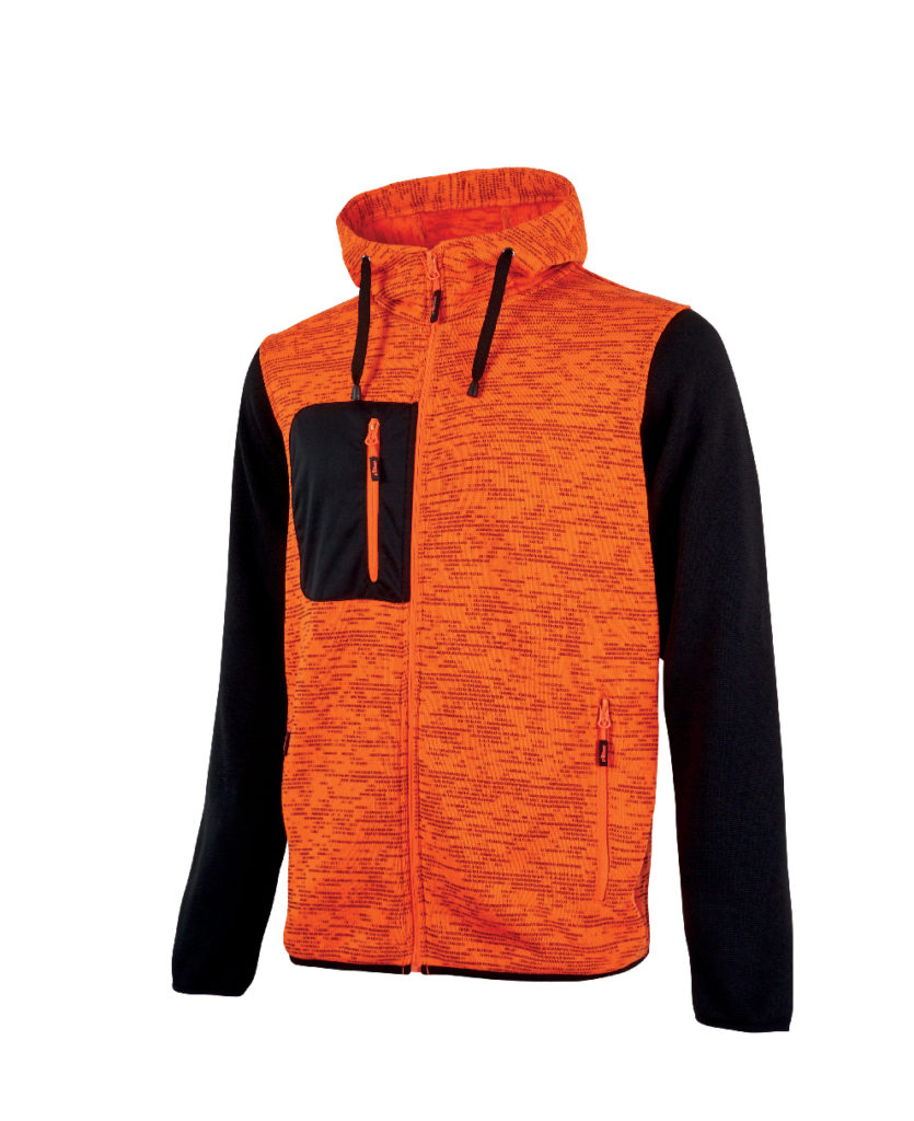 Felpa Rainbow arancione fluo