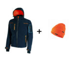 Giacca Space blu + berretto arancione