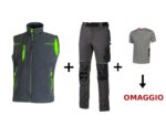 Gilet Universe grigio/verde + Pantalone world grigio/verde + maglia in Omaggio