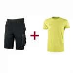 T-shirt fluo gialla + pantalone Mercury nero