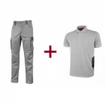 Pantalone Crazy grigio + polo Gap grigio
