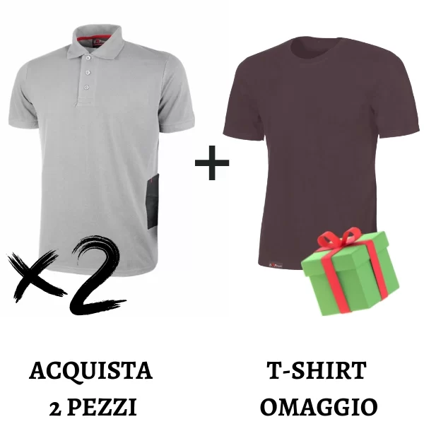 Promo Polo U-power grigio