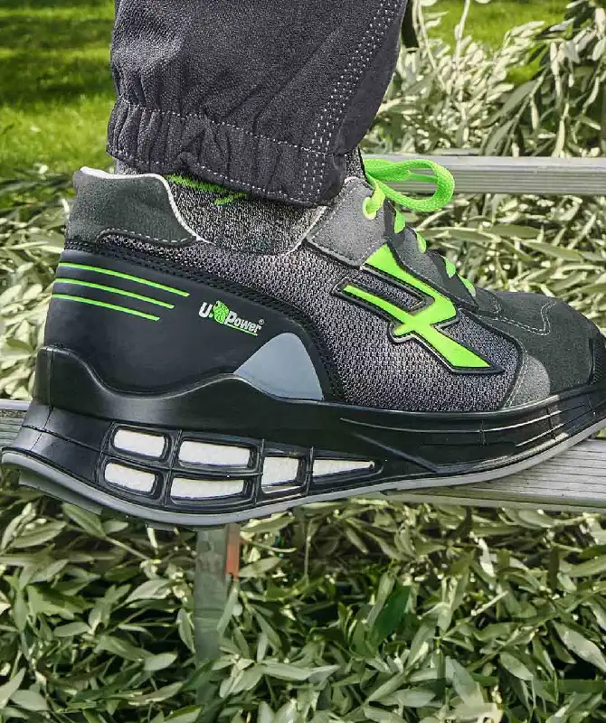 U-POWER Asher 01 Scarpe Antinfortunistiche Basse - Pelle Scamosciata E Nylon - SRC ESD - Taglia 41