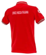 Maglia Polo CRI N3 Rossa MC Croce Rossa - immagine 2