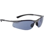 Occhiale Protettivo Bollé Contour II Smoke con lente fumé anti-UV e montatura leggera avvolgente, ideali per uso outdoor e sport tattici