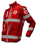 Giacca Operativa Croce Rossa Italiana Tessuto elasticizzato con cappuccio - immagine 3