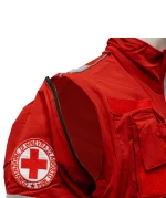 Giacca Operativa Croce Rossa Italiana Tessuto elasticizzato con cappuccio - immagine 6