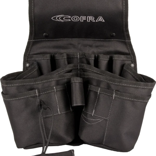 Borsello Porta Utensili Kahn Cofra in nylon con tasche multiple e anello portamartello