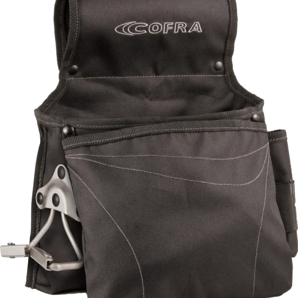 Borsello per carpentieri Olbrich Cofra in nylon con portamartello in metallo e tasche porta utensili