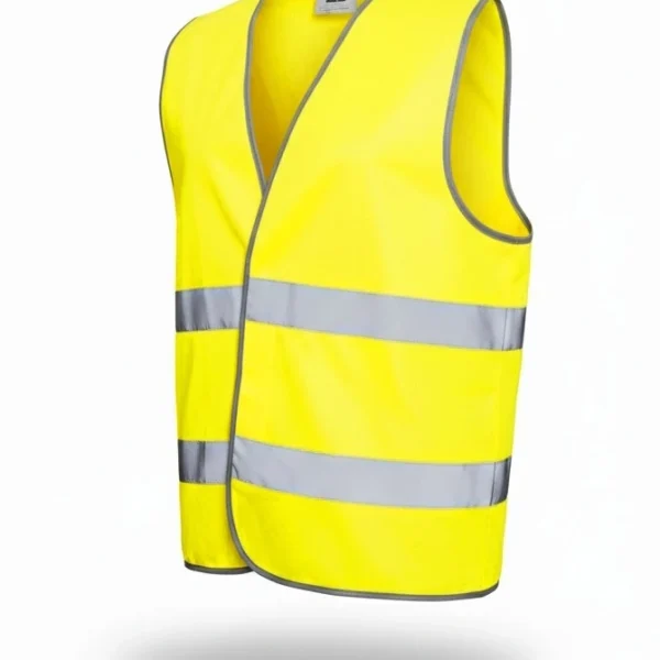 Gilet alta visibilità giallo Blast con bande riflettenti e chiusura velcro certificato EN ISO 20471