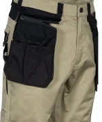 Pantaloni Da Lavoro Kudus Cofra Elasticizzati Corda/Nero - immagine 2