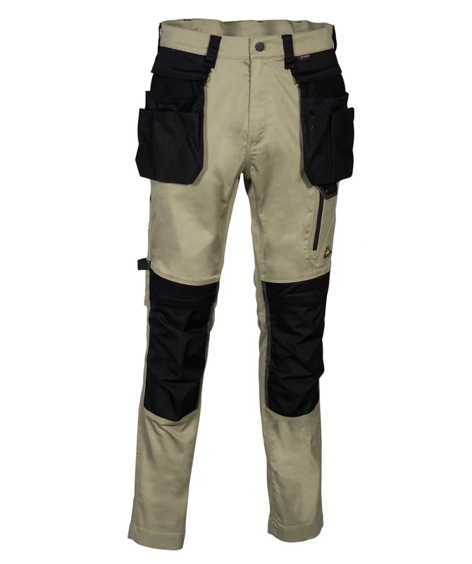 Pantaloni da lavoro Kudus Cofra elasticizzati con tasche porta utensili e ginocchiere regolabili