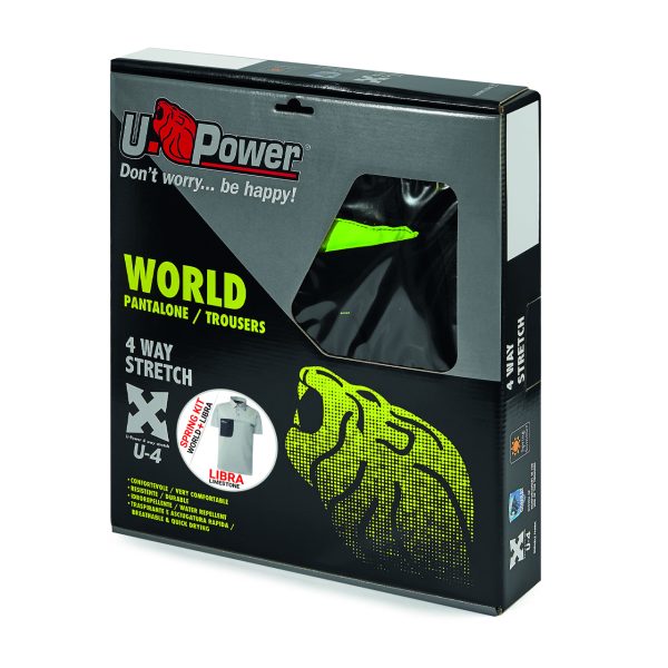 Kit estivo U-power Grigio Pantalone World + T-Shirt libra