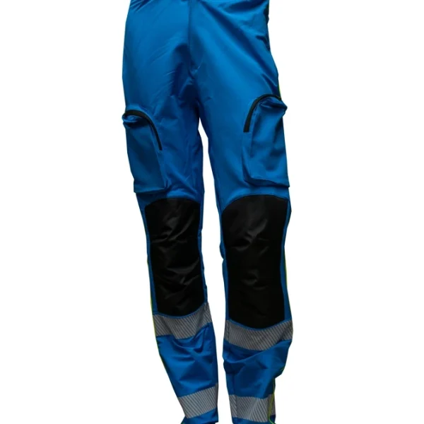 Pantalone Misericordie alta visibilità in tessuto tecnico elasticizzato 90% poliestere 10% elastane