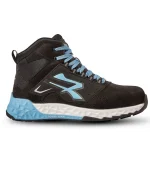 Scarpe da lavoro alte U-Power Nymeria ESD S3S nere in pelle nabuk